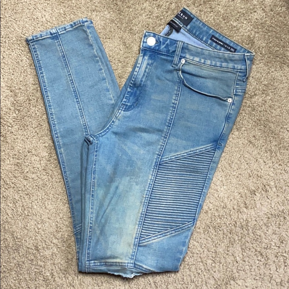 Men’s stacked skinny jeans